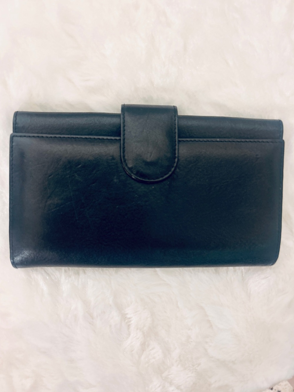Furla Classic Black Leather Women's Wallet w/ Secure Snap Closure
